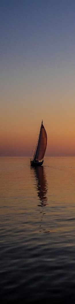 Yacht at sunset