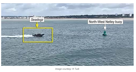 Moments before the Seadogz crash. Image Courtesy: H Tuck