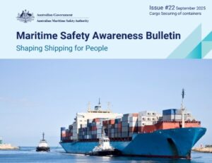 AMSA issues safety bulletin highlighting improperly secured cargo