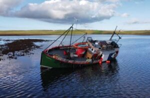 Jean Elaine grounded in Saint Peter’s Pool. Courtesy of Aitor Campos Jordan 