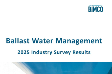 Ballast Water Management 2025 report published by BIMCO