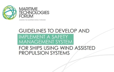 Safety guidelines for wind-assisted ships issued by MTF