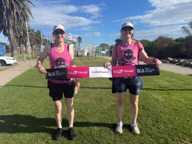 Sisters run virtual TCS London Marathon in support of Sailors’ Society