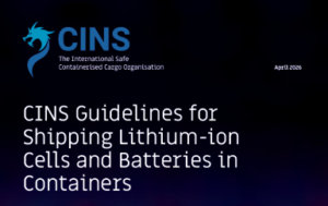 CINS shares guidance on shipping lithium-ion cells and batteries in containers