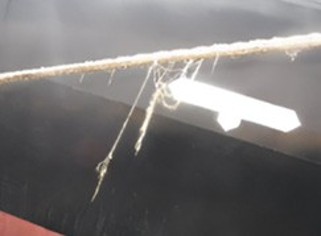 Figure 5. Mooring line degradation