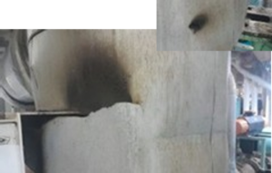 Figure 11. Signs of exhaust leak