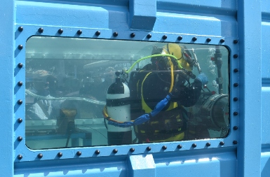 One of the more unusual exhibitors at the recent Seawork show
